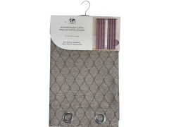 Curtains 54X84Oval Emb.Taupe