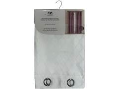 Curtains 54X84Oval Emb.White