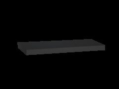 floating wall shelf 60 cm/23.6 - black