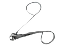 Nail Clipper w/Scissor Loop Handle Stainless Steel