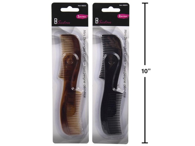 Bodico 2-pc Mini Detangler Comb