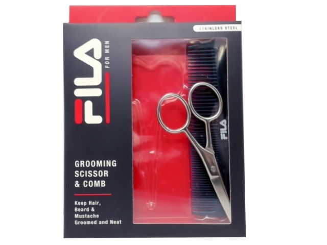 Grooming Scissor & Comb Set Fila For Men