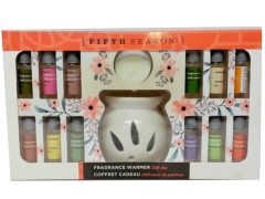 Fragrance Warmer Gift Set w/12 5mL Oils Fifth Season