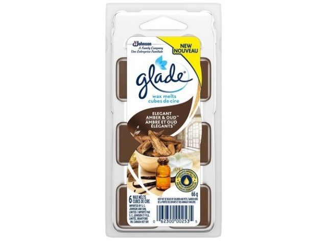 GLADE WAX MELTS ELEGANT AMBER OUD 6 MELTS