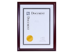 HARPER DOCUMENT FRAME 8.5X11in DARK BROWN