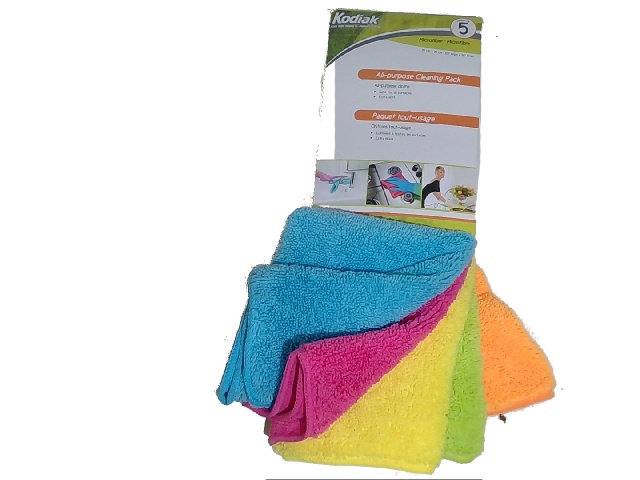 All-purpose cloth Kodiak microfibre pack of 5 35x35cm