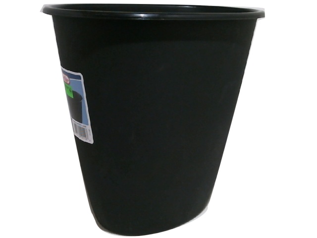 Wastebasket 1.5 Gallon Oval Black