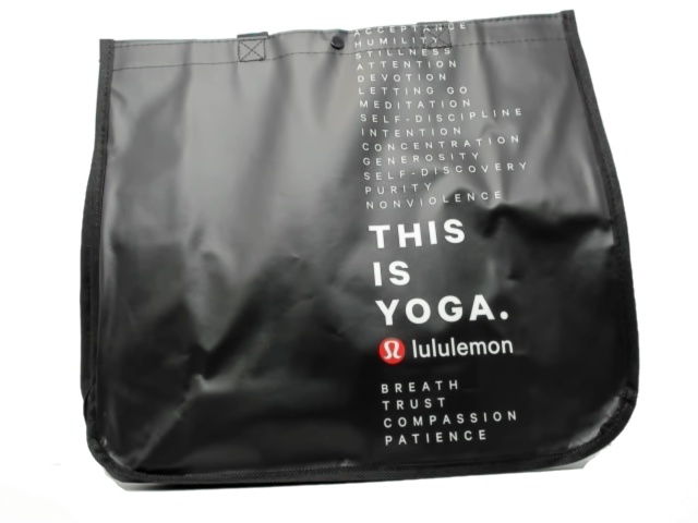 Reuseable Bag Black Large Lululemon This Is Yoga\