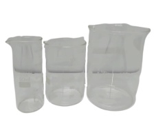 Borosilicate Flasks 3pc. Set 50mL, 100mL, 250mL