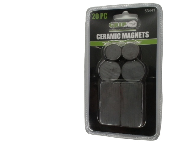 Ceramic Magnets 20pk. Assorted Grip