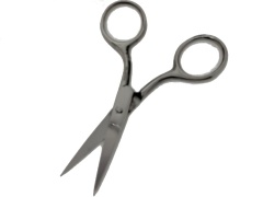 Embroidery/Moustache Scissors 3.5 Straight Stainless Steel