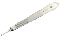 Scalpel handle, #3, 150mm 6, stainless