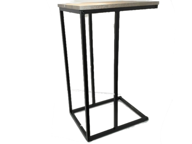 Side table metal and MDF 15.75x11.81x26 inches