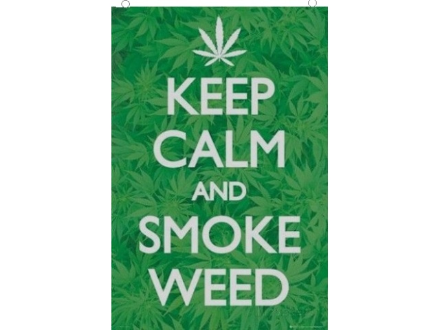 Flag 3x5 feet - keep calm and smoke weed