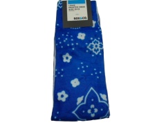 Socks Men's Crew Blue Flotal Sox&co