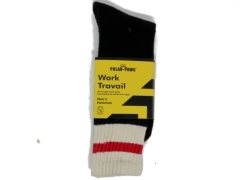 Work Socks Men's Black Polar Paws