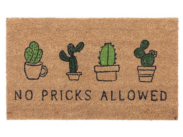 COIR DOOR MAT 18x30 inch NO PRICKS ALLOWED