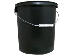 Pail 15L Plastic Black