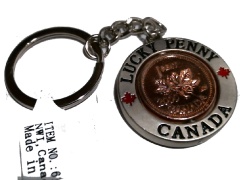 CANADA LUCKY PENNY KEYCHAIN