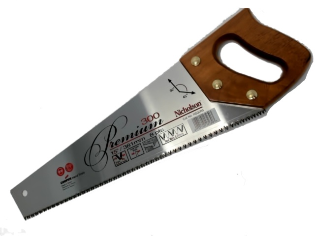 Handsaw Nicholson 15 inch premium 8 pts.