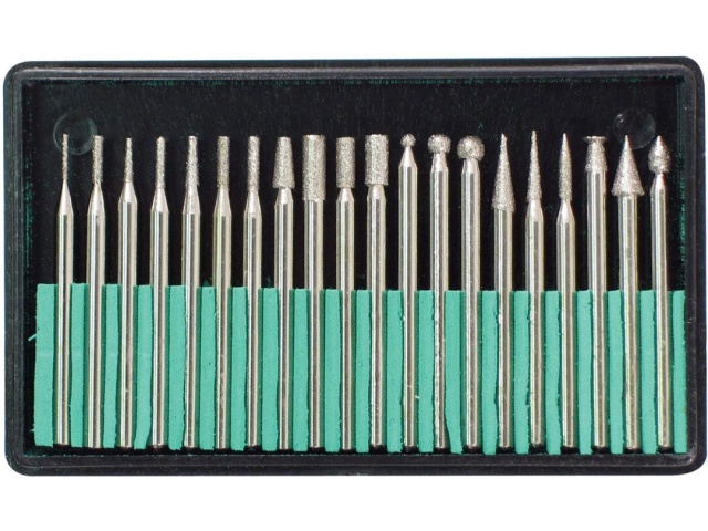 Diamond point set 20 pc 1/8 shank - dremel bits