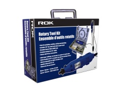 Rotary tool kit with flexible shaft