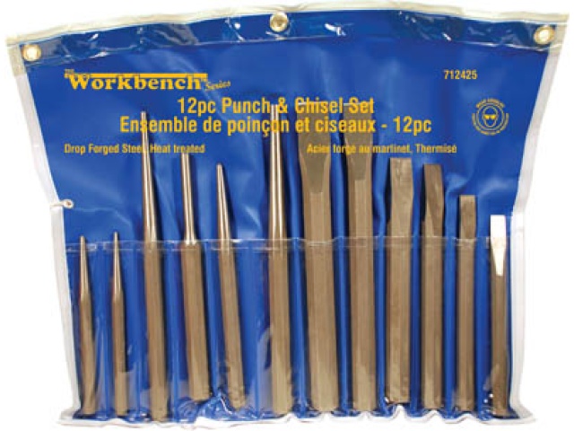 12 Pc Pro Punch And Chisel Set