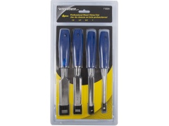 4 Pc Wood Chisel Set W/plastic Handle