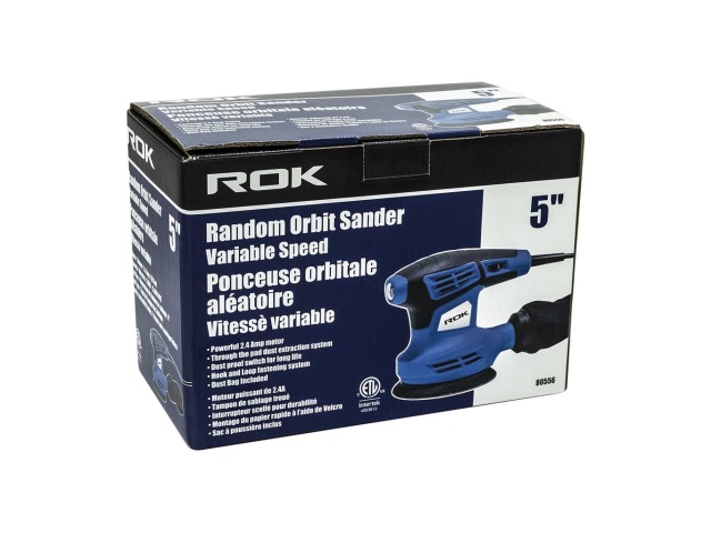 Random orbit sander 5 inch variable speed 2.4A