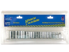 14 Pc 3/8 Shallow Socket Set Sae