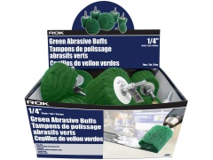 Abrasive fine buff green .25 shank - sold individually