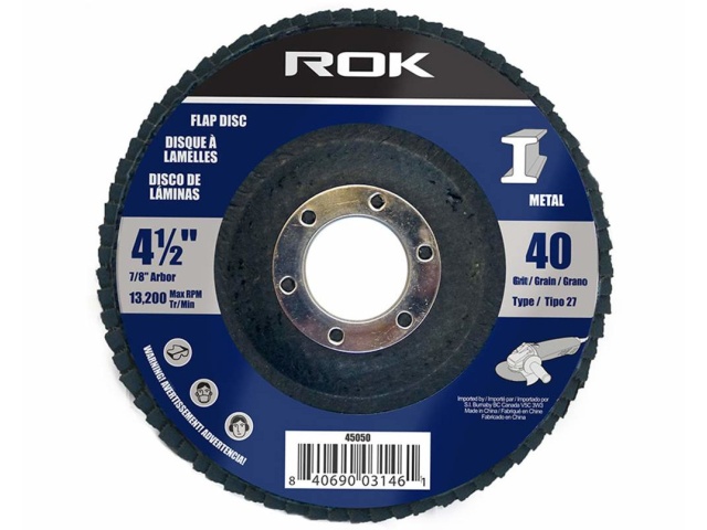 Flap disc 4.5 inch x 7/8 40 grit