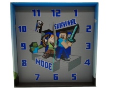 Wall Clock Minecraft Survival Mode 12x12