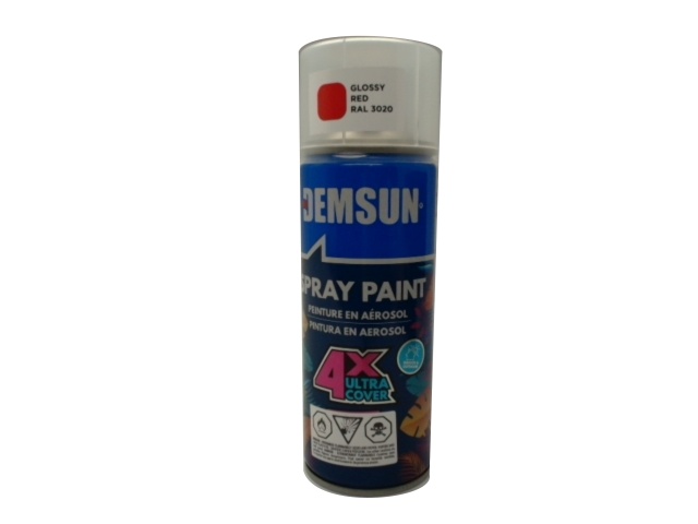 Spray Paint Glossy Red 300g. Demsun