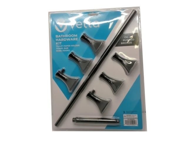 Bathroom Hardware Kit Oil Rubbed Bronze Vetta