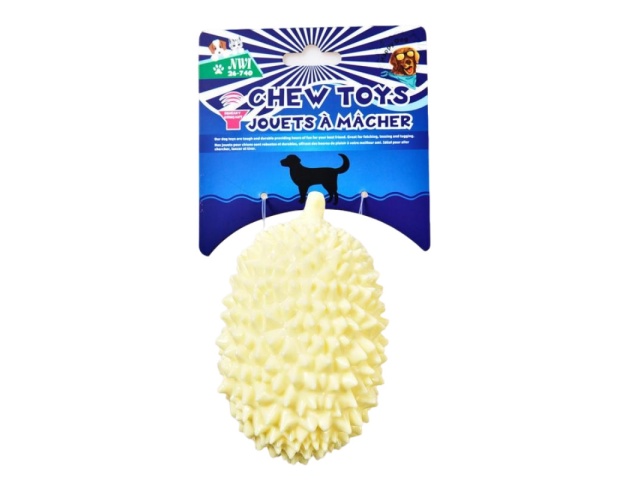 PET CHEW TOY SQUEEKY BALL 5 PINEAPPLE STYLE\