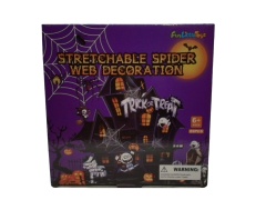 Stretchable Spider Web Decoration 69pc. Kit