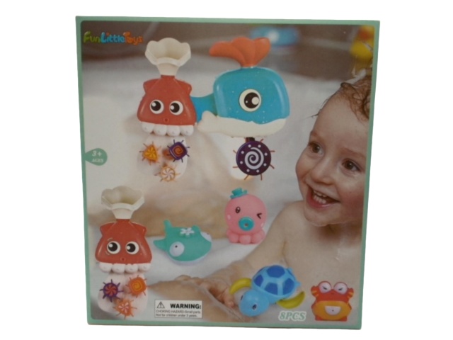 Bath Toys Set 8pcs. Funlittletoys