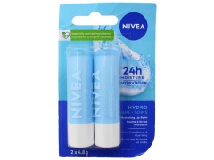 NIVEA LIP BALM 2x4.8G HYDRO