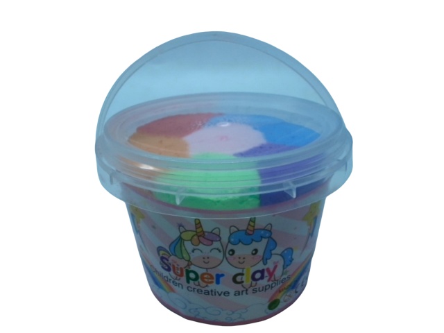 Super Clay Mixed Colours In Small Plastic Bucket