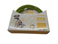 Dog Tie Out 20' Lime Green Petphabet