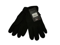 Heatlok Lined Gloves Large Black Deerskin Leather & Polyester