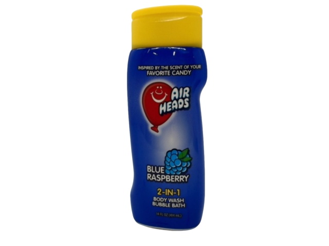 Body Wash Bubble Bath Blue Raspberry 414ml Air Heads