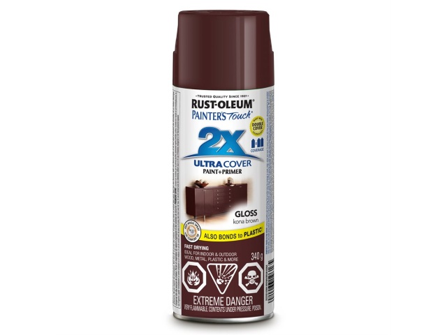 Rustoleum Kona Brown Painters Touch 2X Spray Paint 340G