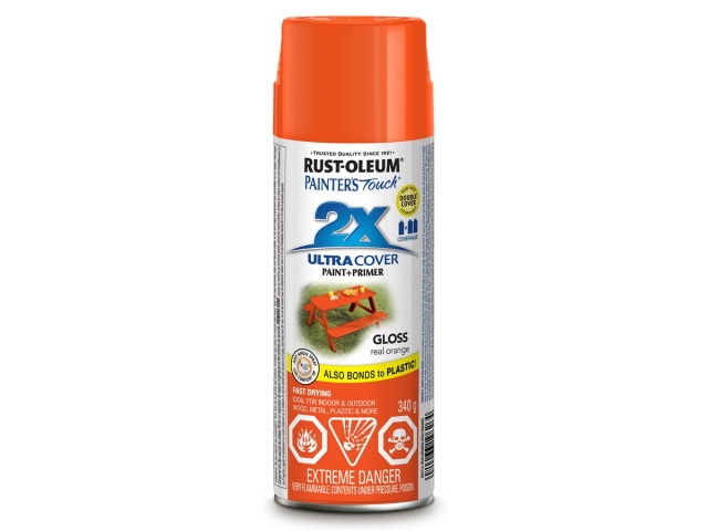 Rustoleum Real Orange Painters Touch 2X Spray Paint 340G