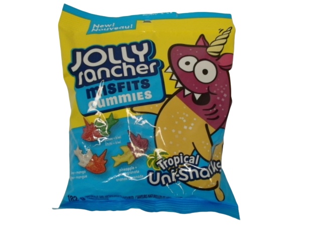 Jolly Rancher Misfits Gummies Tropical Uni-sharks 182g.