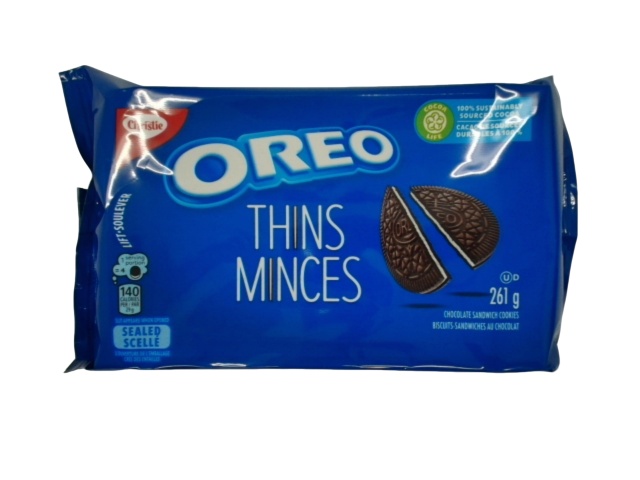 Oreo Thins Cookies 261g. Christie(endcap)