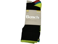 Socks Men's 5pk. Black Bench (HMBN095)