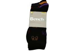 Socks Men's 5pk. Black Gaming Bench (HMBN100)