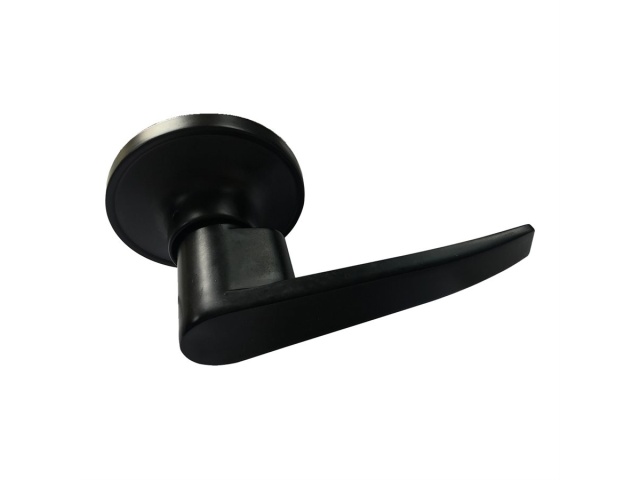 Door Lock Lever Dummy Black Straight Handle